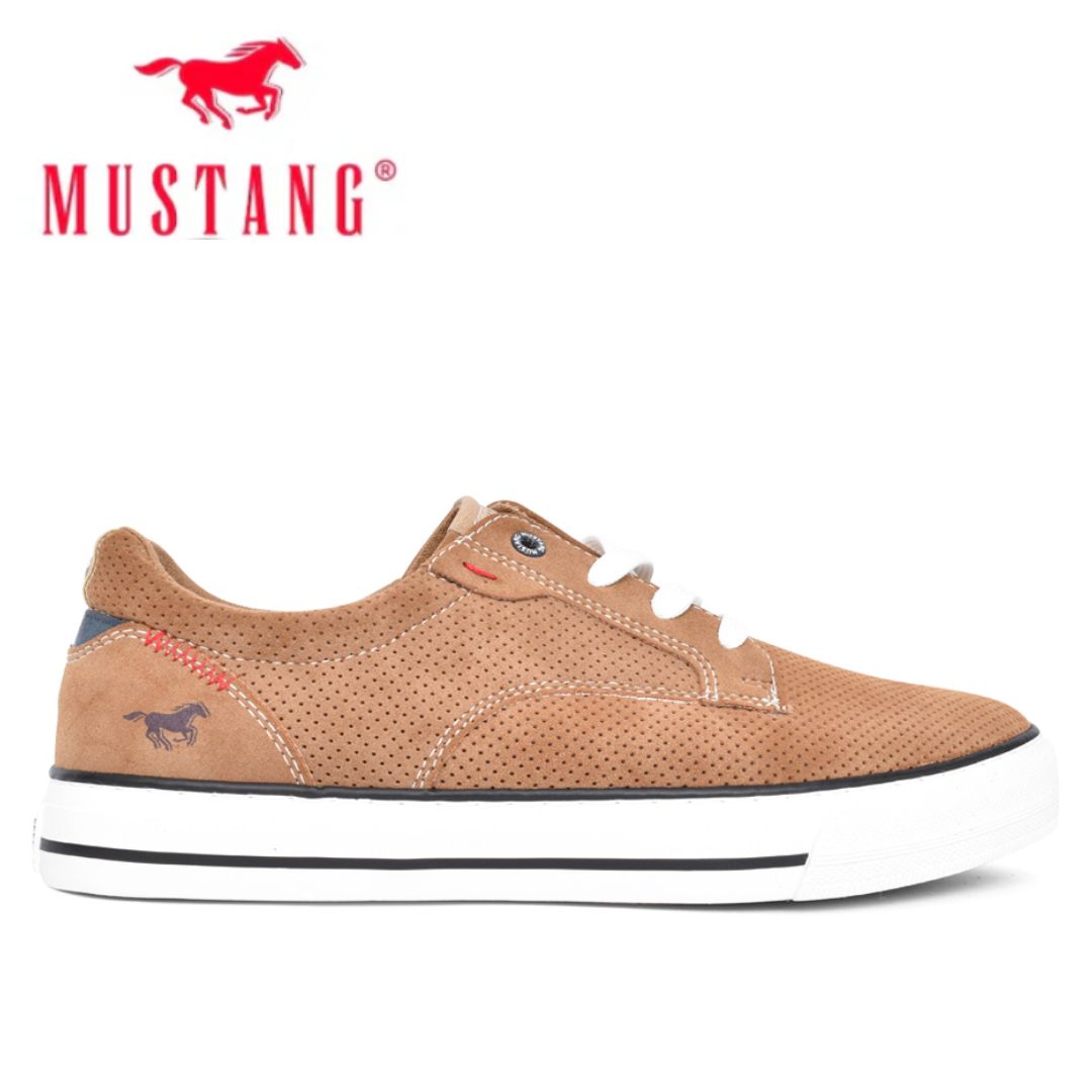 Mustang Lightweight Tan Trainers Brown