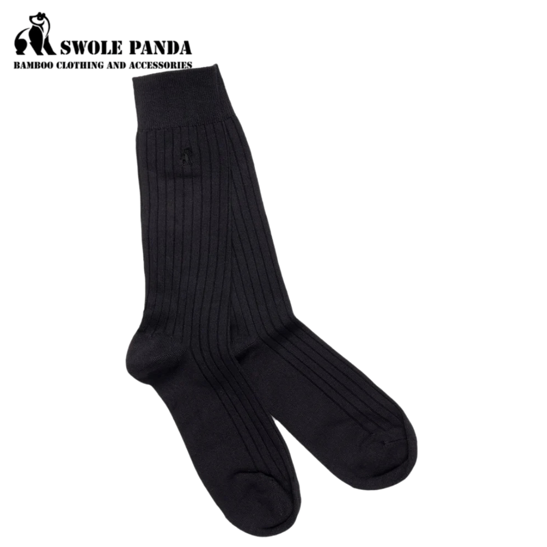 Swole Panda Bamboo 3-Pack Navy Socks Navy