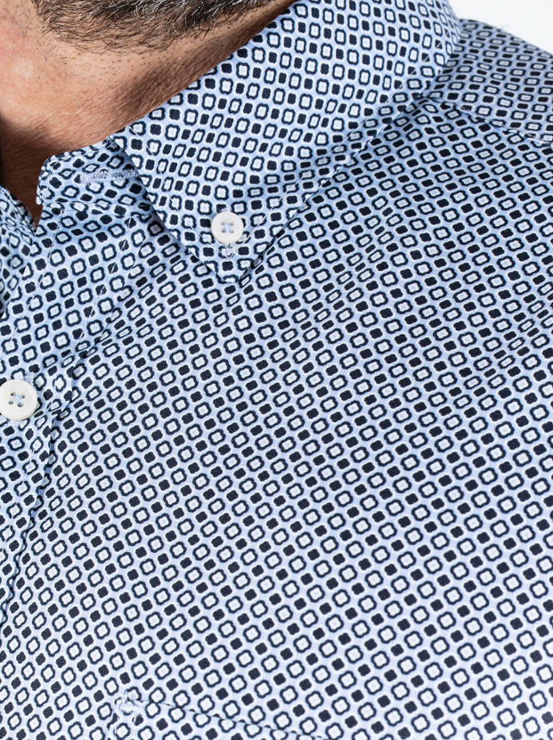 Pre End Andersen Blue Print Shirt Blue