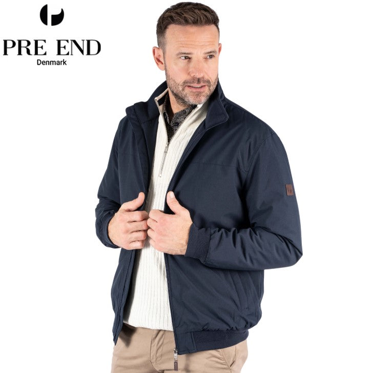 Pre End Frodo Quilted Harrington Jacket Navy