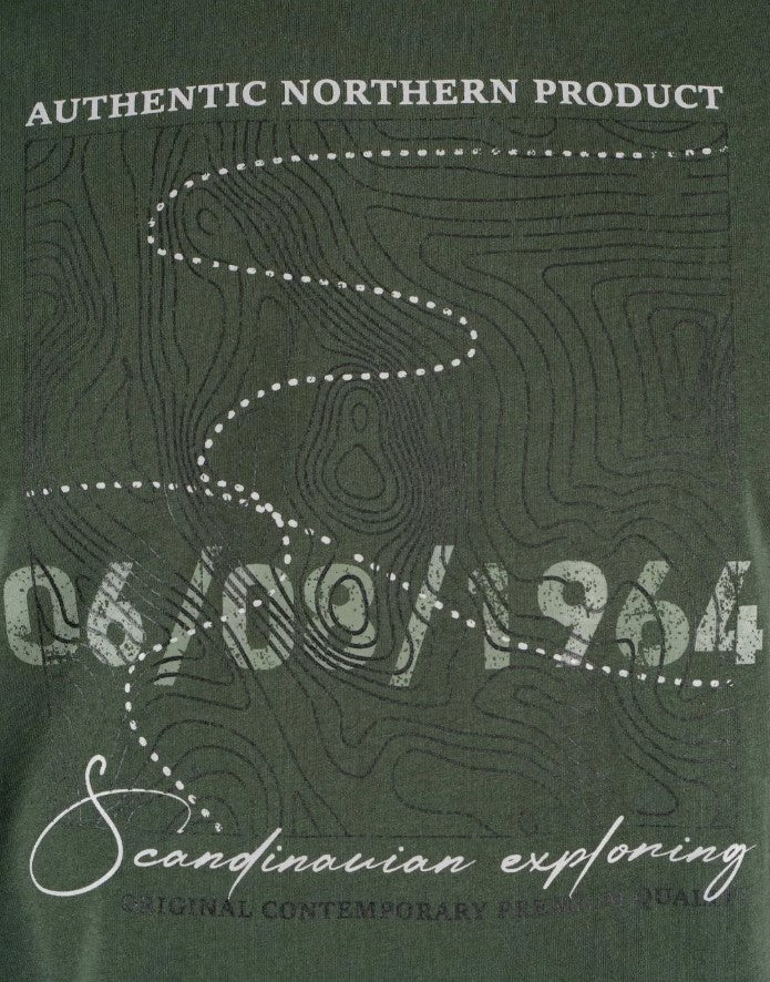 Pre End James Logo Old Green T-Shirt Green