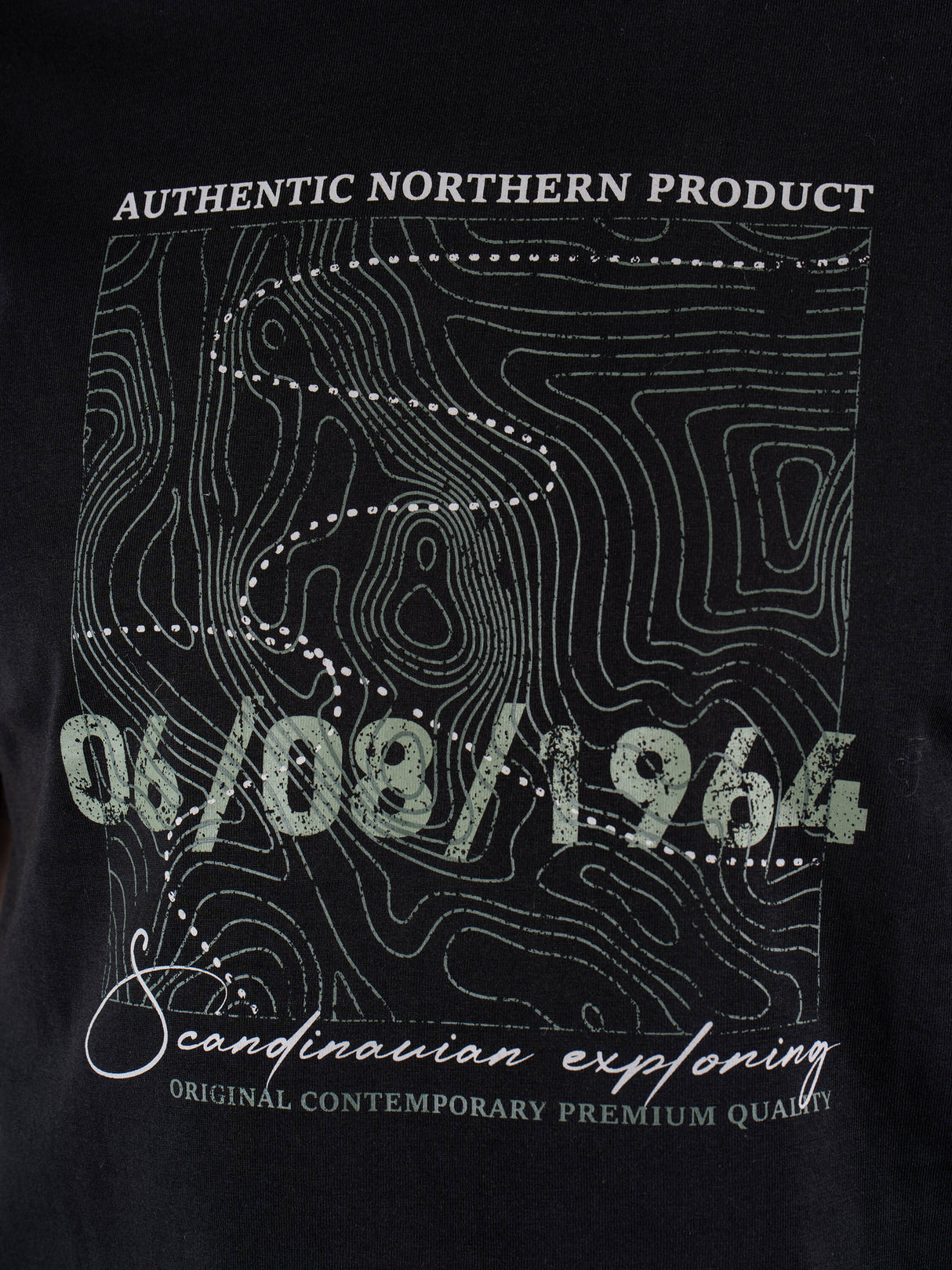 Pre End James Logo Jet Black T-Shirt Black