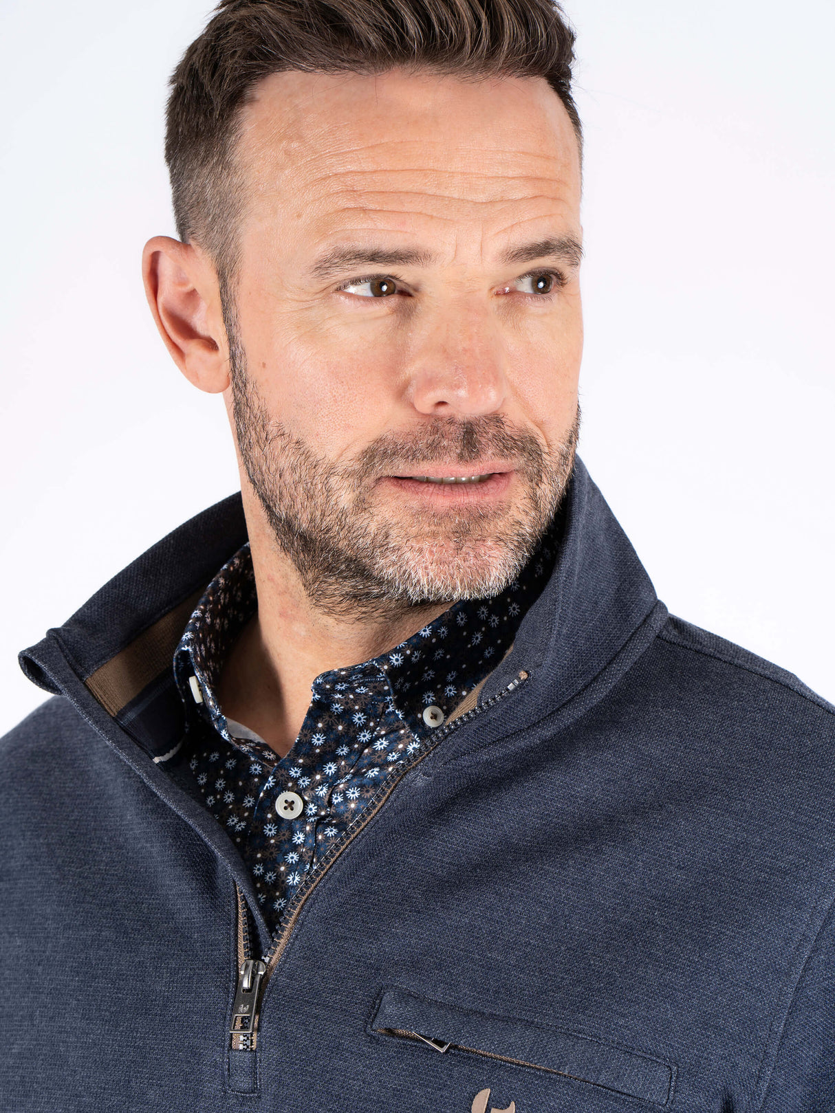 Pre End Leander 1/4 Zip Navy Navy