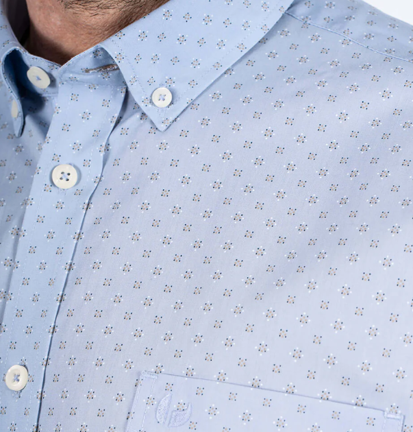 Pre End Napoli Short Sleeve Blue Shirt Blue