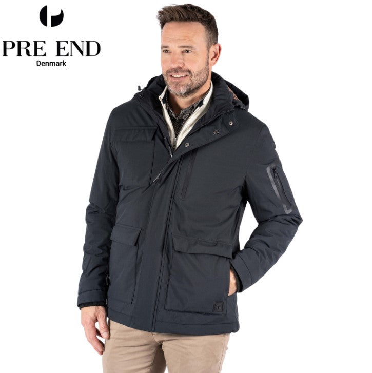 Pre End Wulf Padded Hooded Jacket Navy