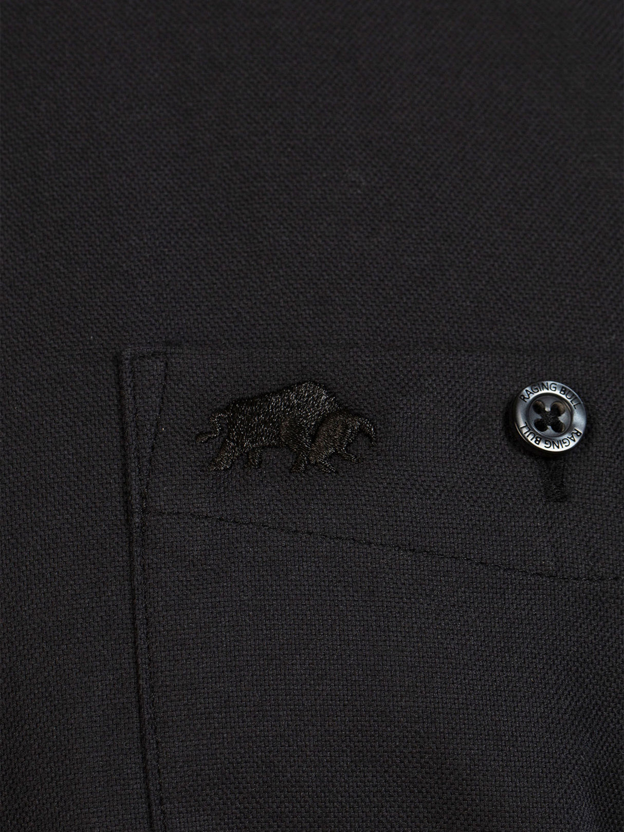 Raging Bull Black Ottoman Weave Shirt Black