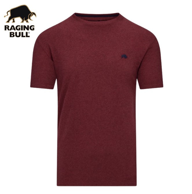 Raging Bull Organic Crew Neck Wine Tee Wine