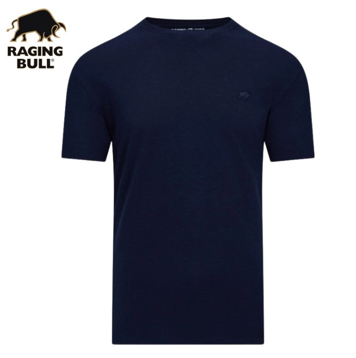 Raging Bull Organic Crew Neck T-Shirt Navy