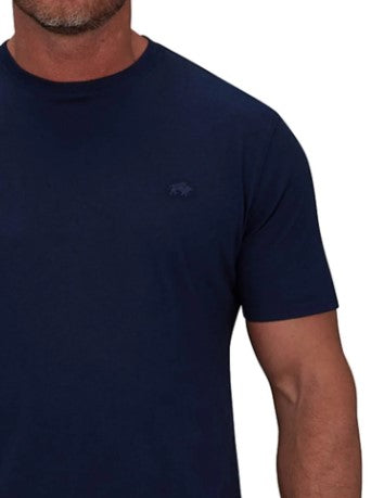 Raging Bull Organic Crew Neck T-Shirt Navy