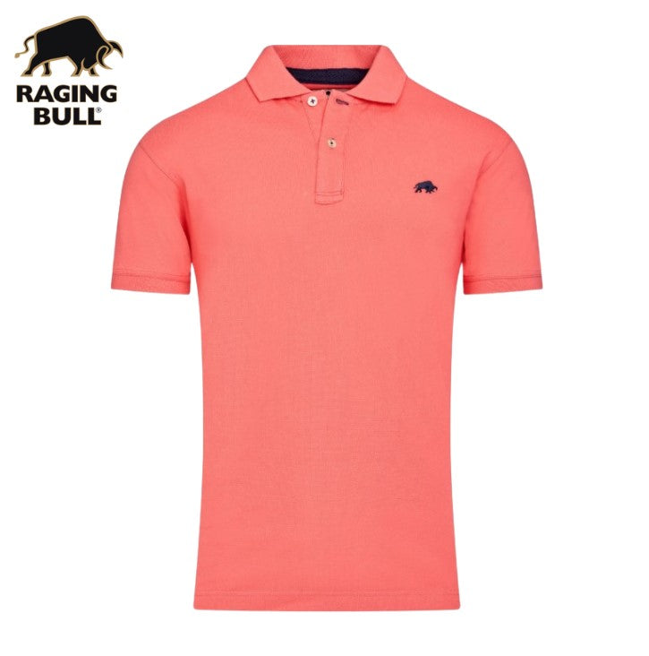 Raging Bull Organic Watermelon Polo Red