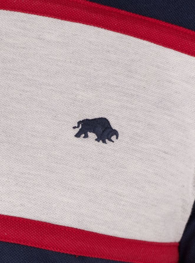 Raging Bull Pique Cut & Sew Polo Shirt Navy