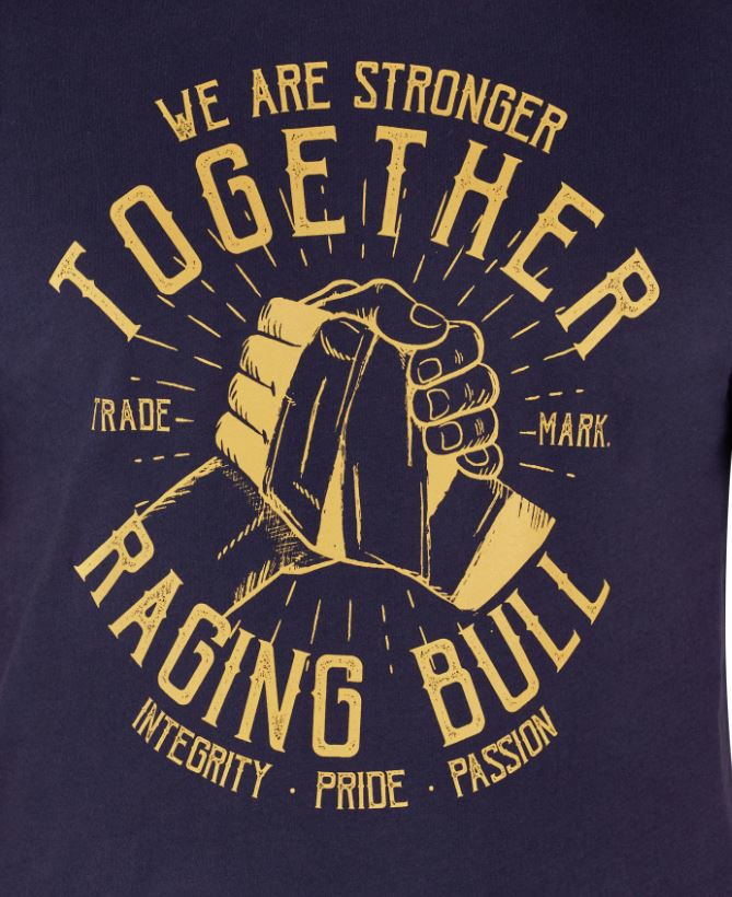 Raging Bull Stronger Together Navy Tee Navy