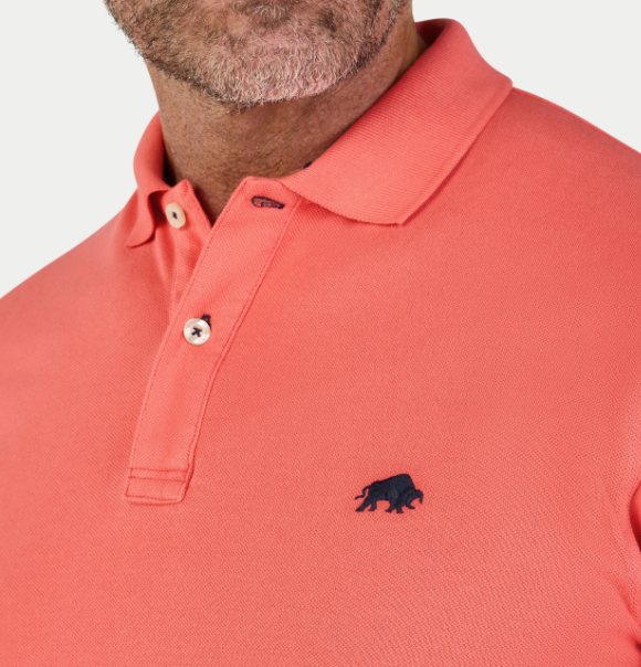 Raging Bull Organic Watermelon Polo Red