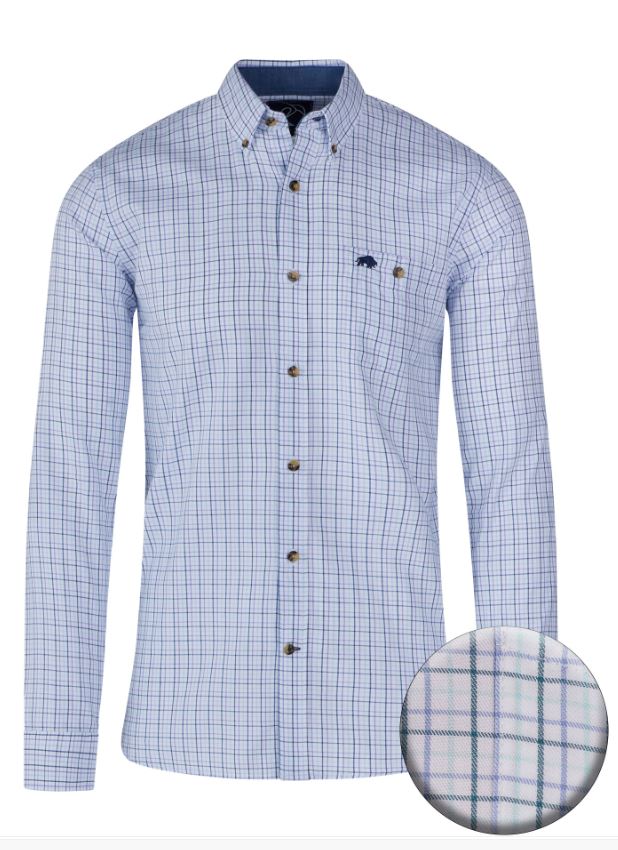 Raging Bull Window Pane Shirt Purple