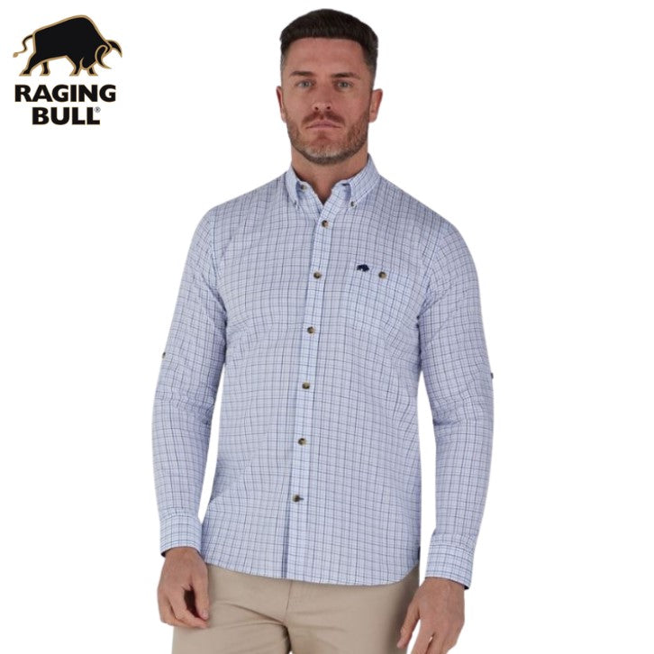 Raging Bull Window Pane Shirt Purple