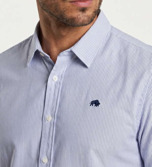 Raging Bull Orleans Short Sleeve Shirt Blue
