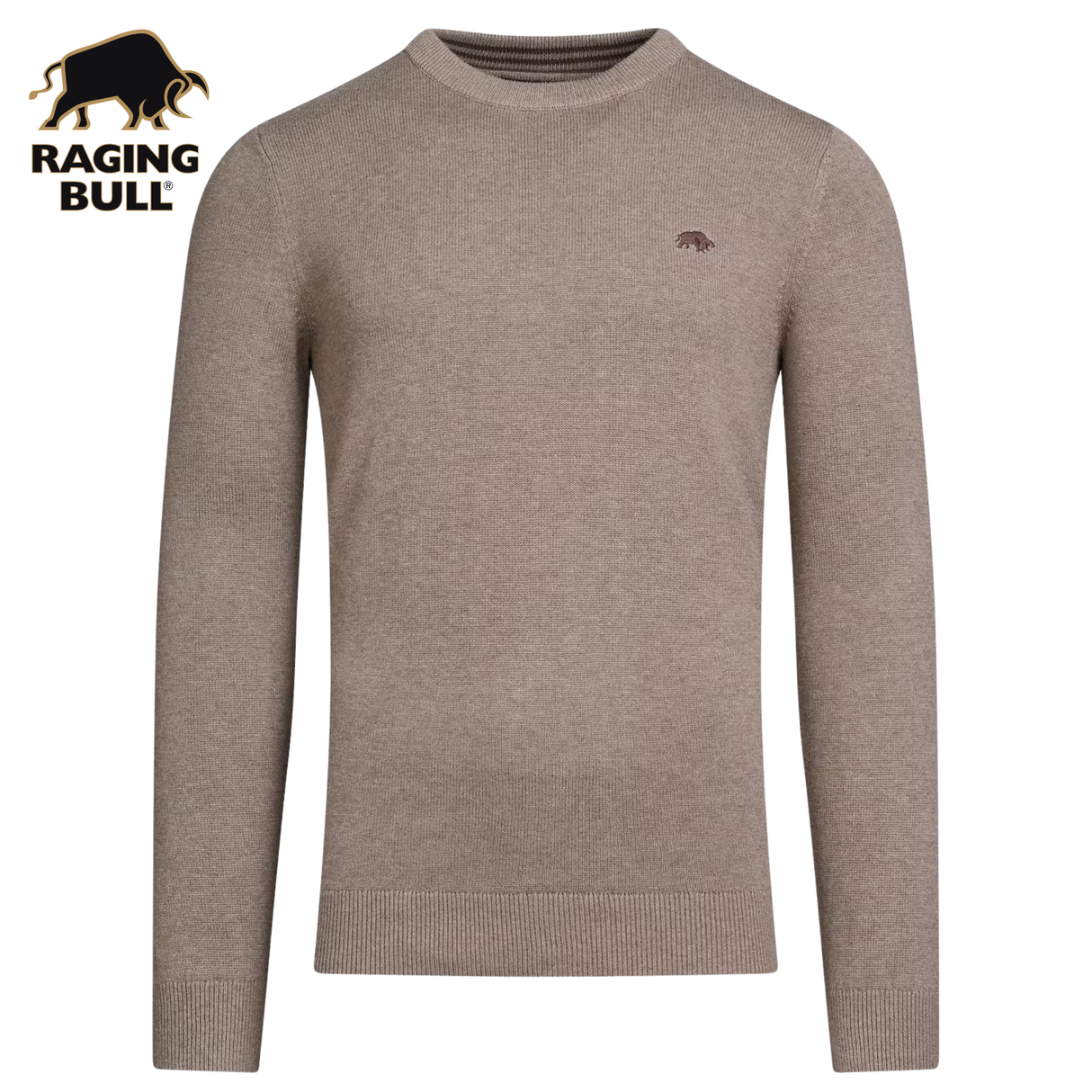 Raging Bull Classic Crew Neck Toast Knit Beige