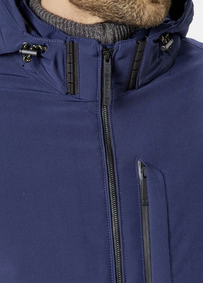 Redpoint X-Tall Dustin Navy Hooded Coat Navy