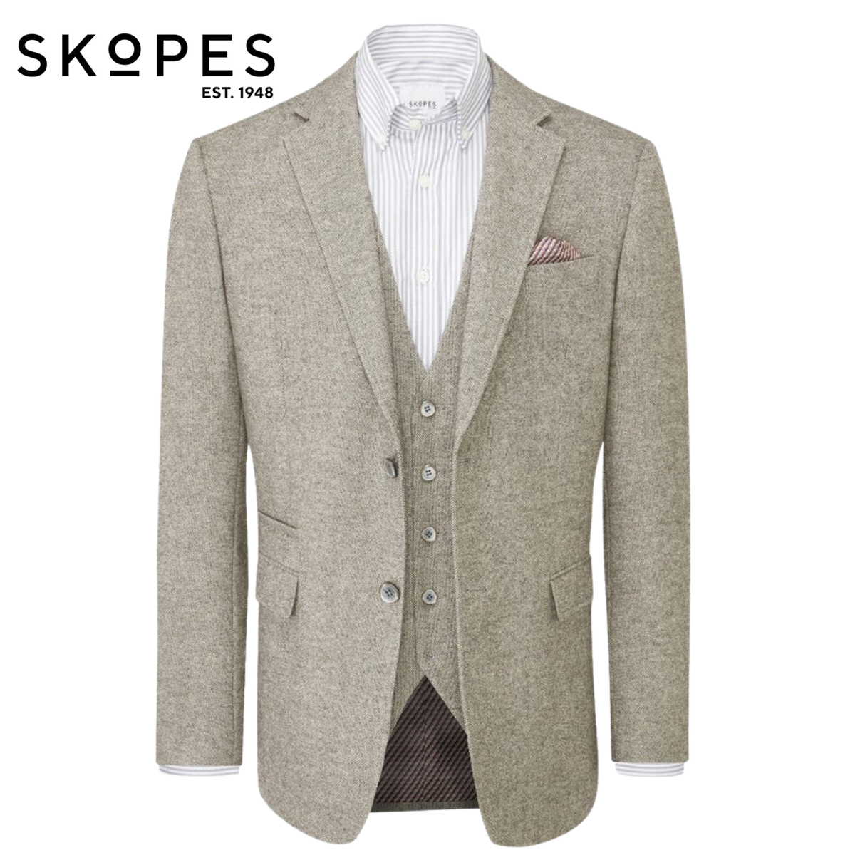 Skopes Ruthin Stone Sports Jacket Beige