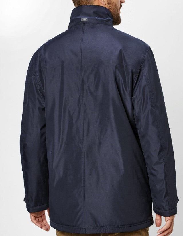 S4 North Star Navy Zip Trench Coat Navy