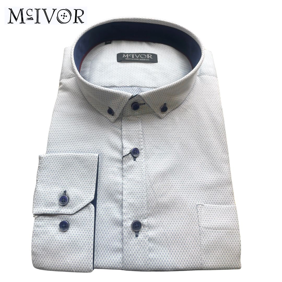 Mcivor Senan Long Sleeve Shirt Blue
