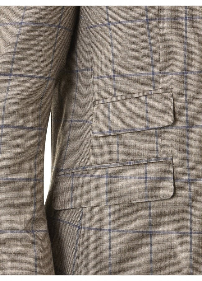 Skopes Bevington Check Sports Jacket Brown