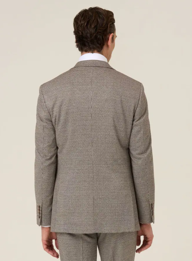 Skopes Cannon Houndstooth Brown Jacket Brown