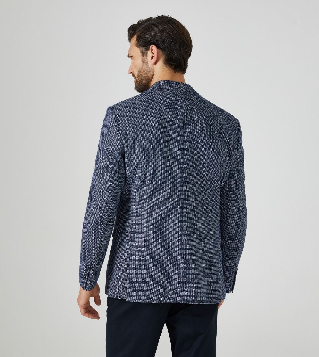 Skopes Dancy Textured Navy Sports Jacket Navy