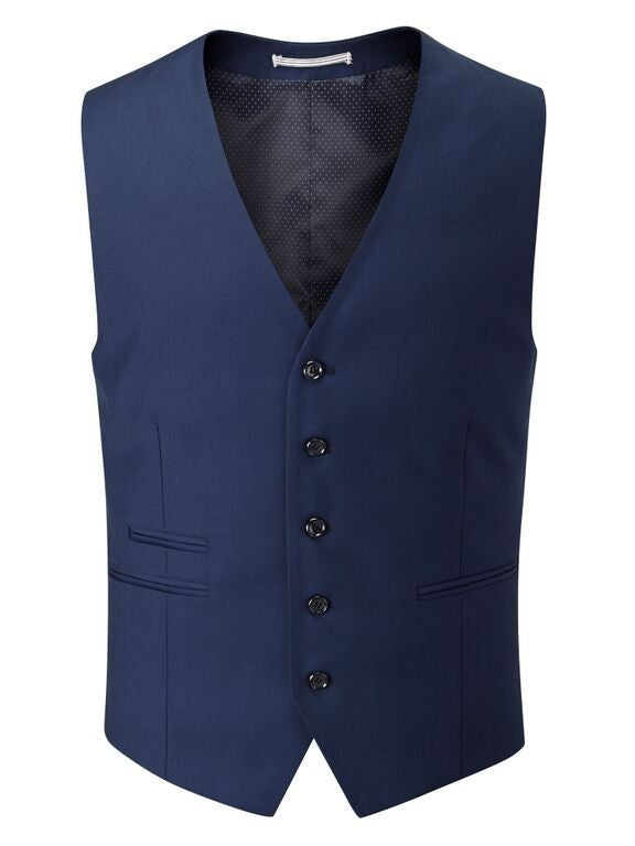 Skopes Kennedy Blue Suit Waistcoat Blue