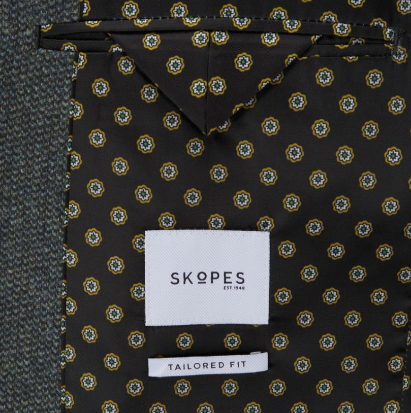 Skopes Newsam Teal Tweed Jacket Green