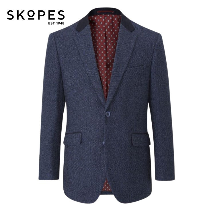 Skopes Newsam Blue Tweed Jacket Blue