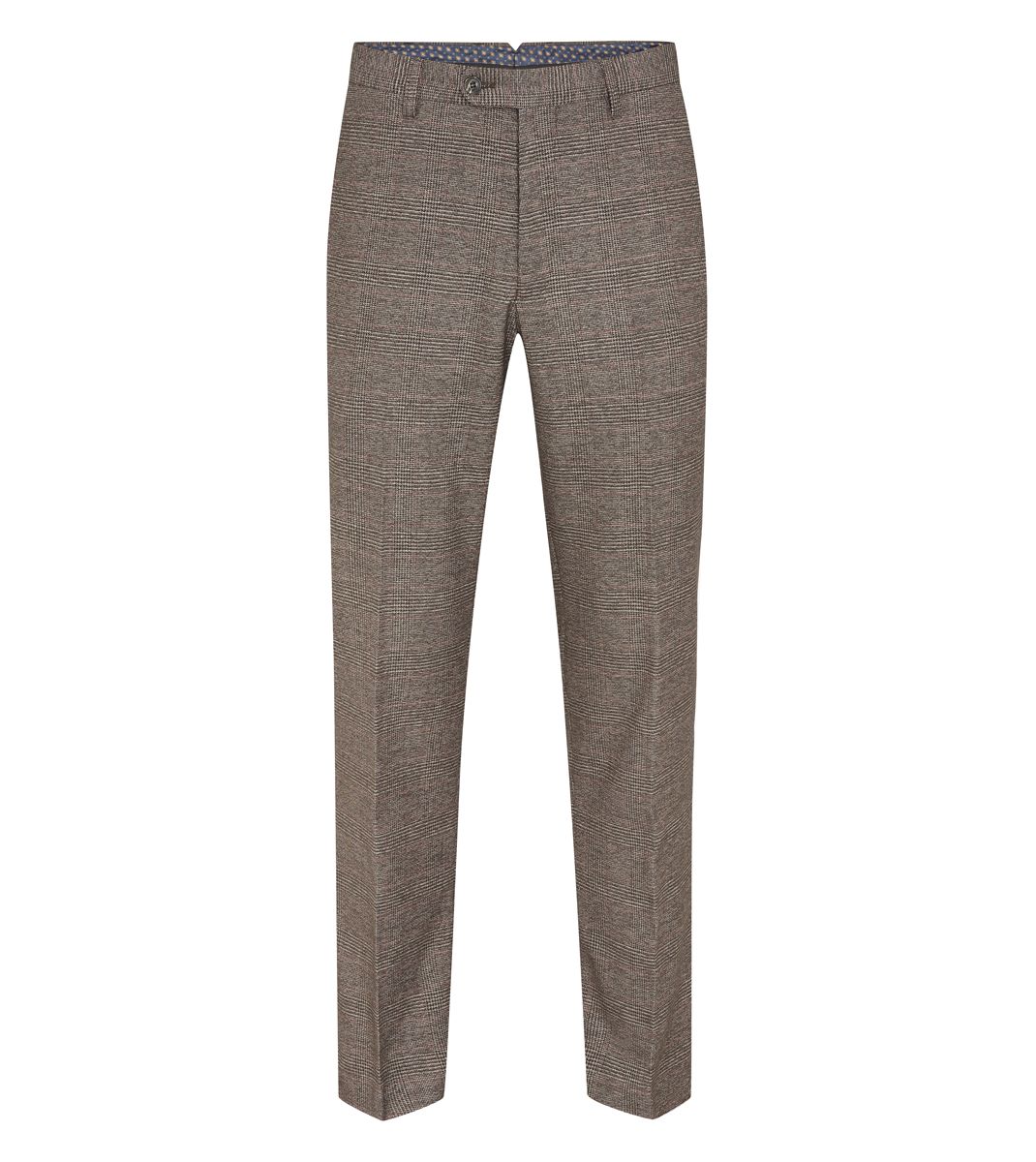 Skopes Oscar Brown Check Suit Trousers Brown
