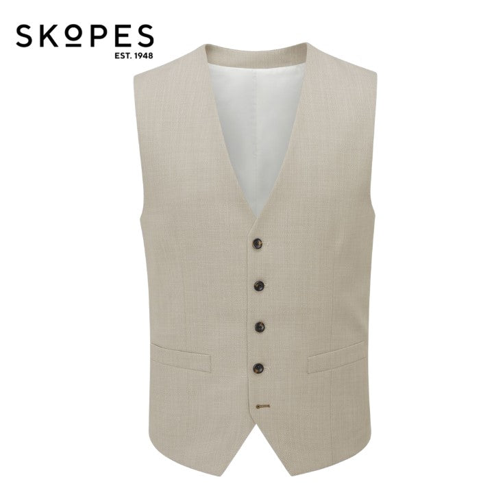 Skopes Redding X-Long Stone Waistcoat Beige