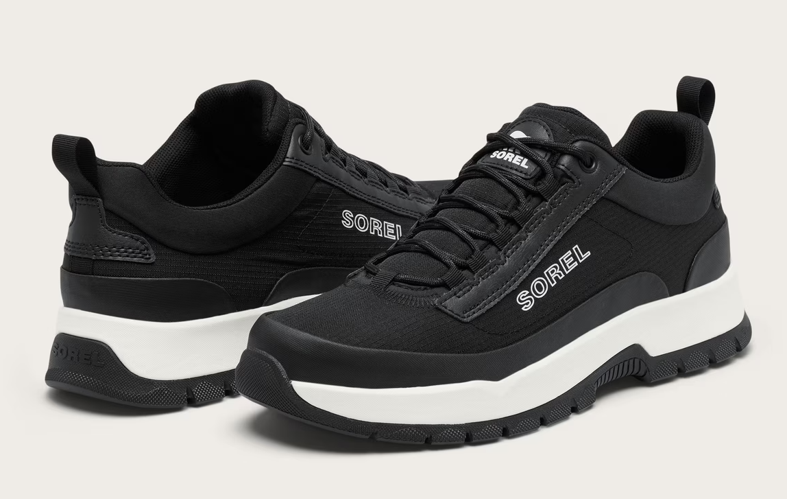 Sorel Outing Low Black & Salt Sneakers Black