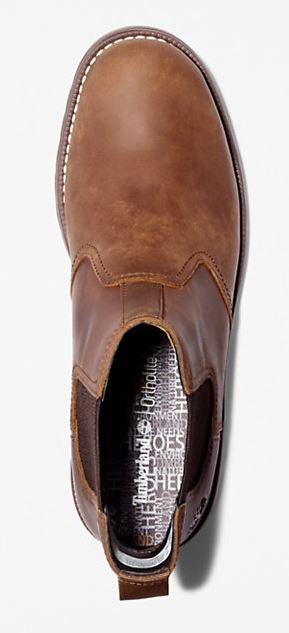 Timberland Larchmont Chelsea Rust Boots Brown