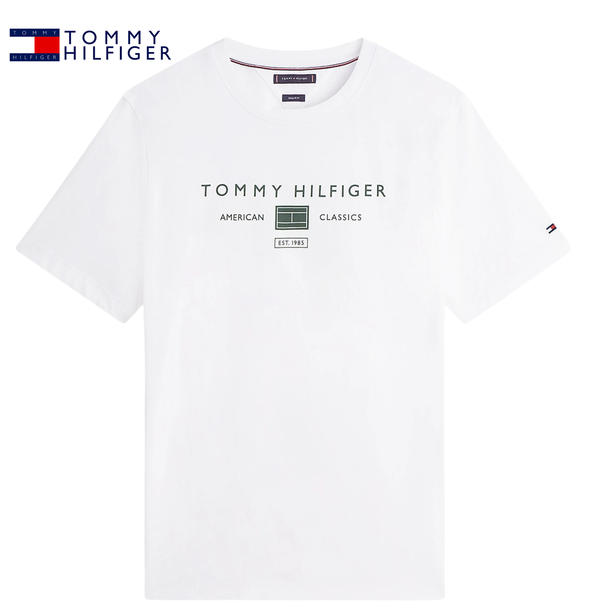 Tommy Hilfiger Brand Love Logo White Tee White
