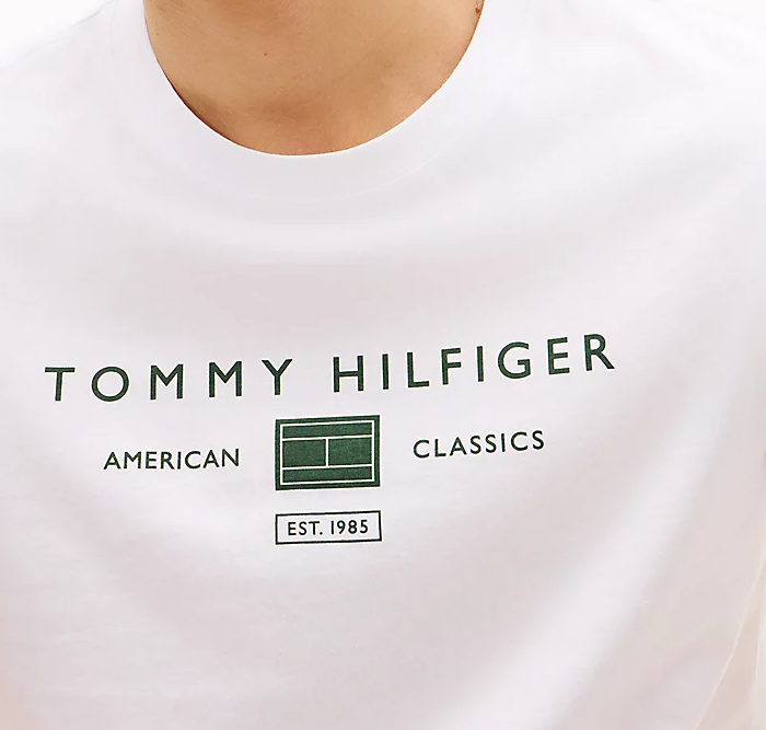 Tommy Hilfiger Brand Love Logo White Tee White