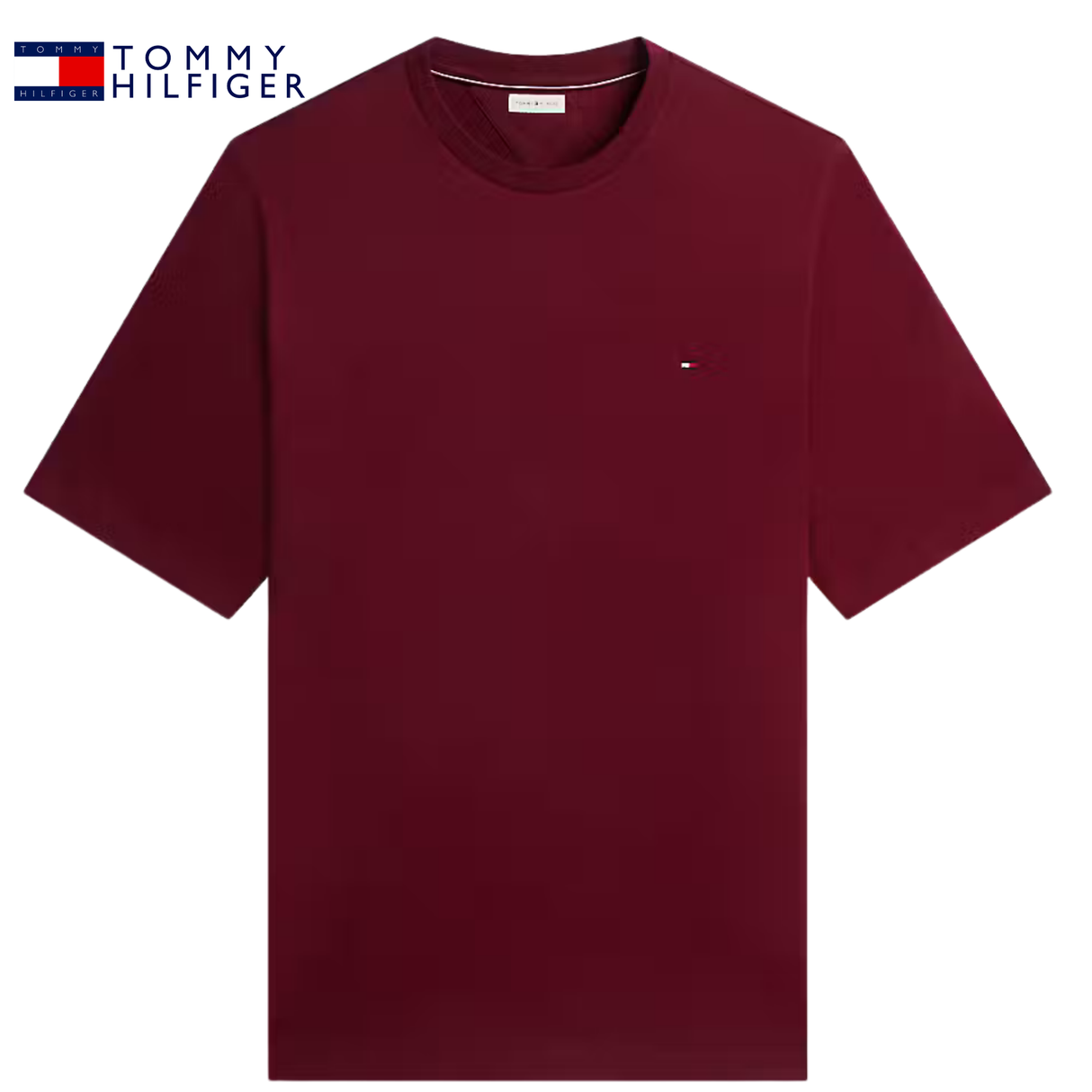 Tommy Hilfiger Essentials Logo Wine Tee Wine
