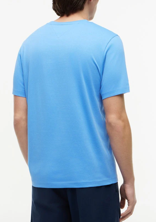 Tommy Hilfiger Script Flag Logo Blue Tee Blue