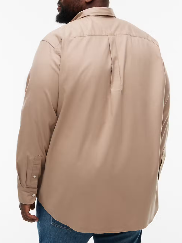 Tommy Hilfiger Solid Flannel Beige Shirt Beige
