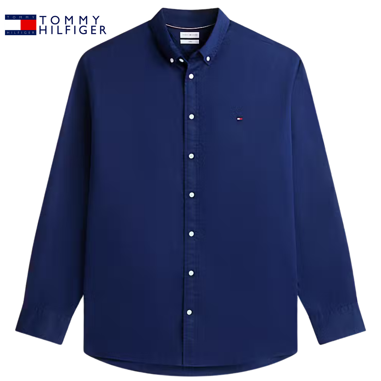 Tommy Hilfiger Flex Dobby Navy Shirt Navy
