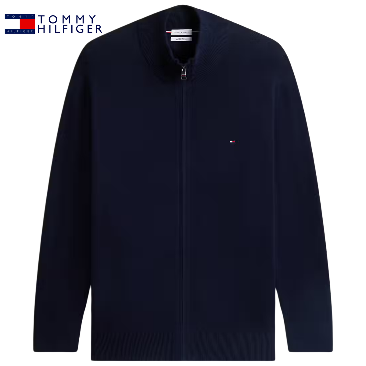 Tommy Hilfiger Full Zip Cashmere Knit Navy