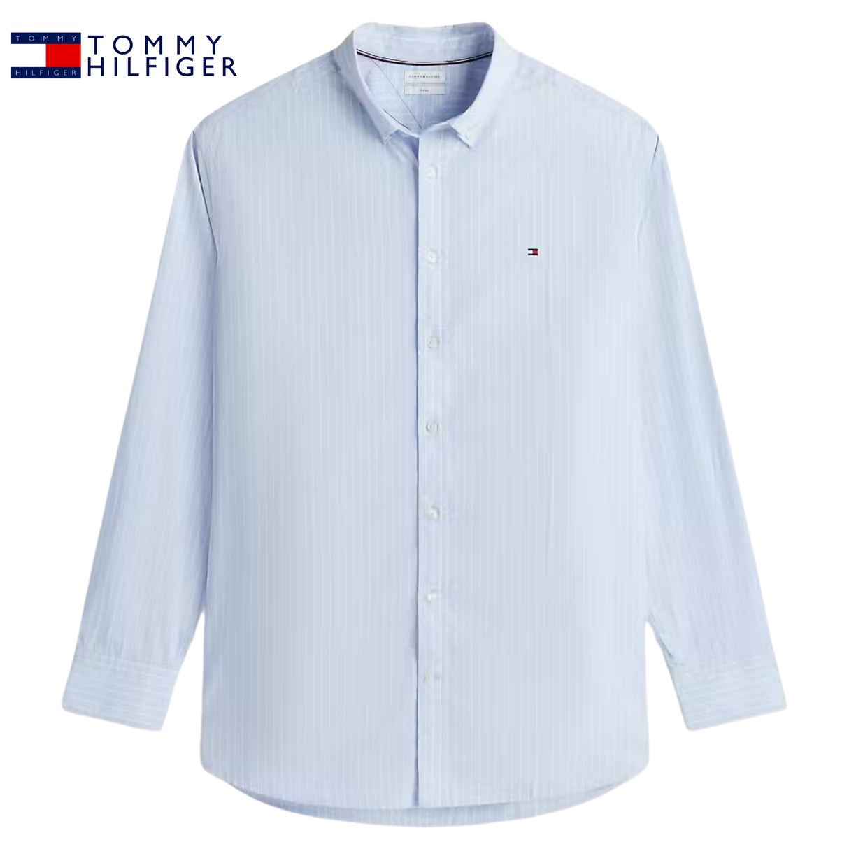 Tommy Hilfiger Hairline Poplin Shirt Blue