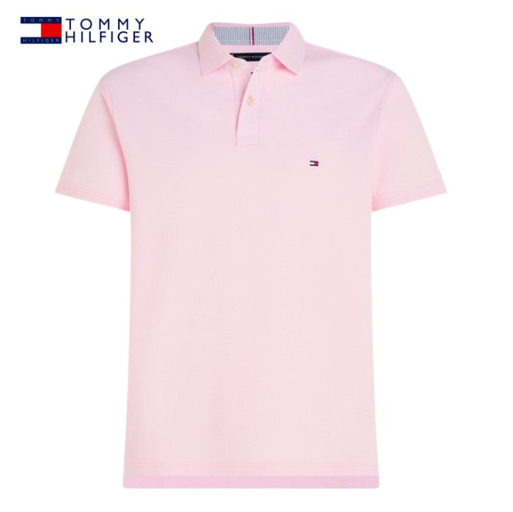 Tommy Hilfiger 1985 Pink Lily Polo Shirt Pink
