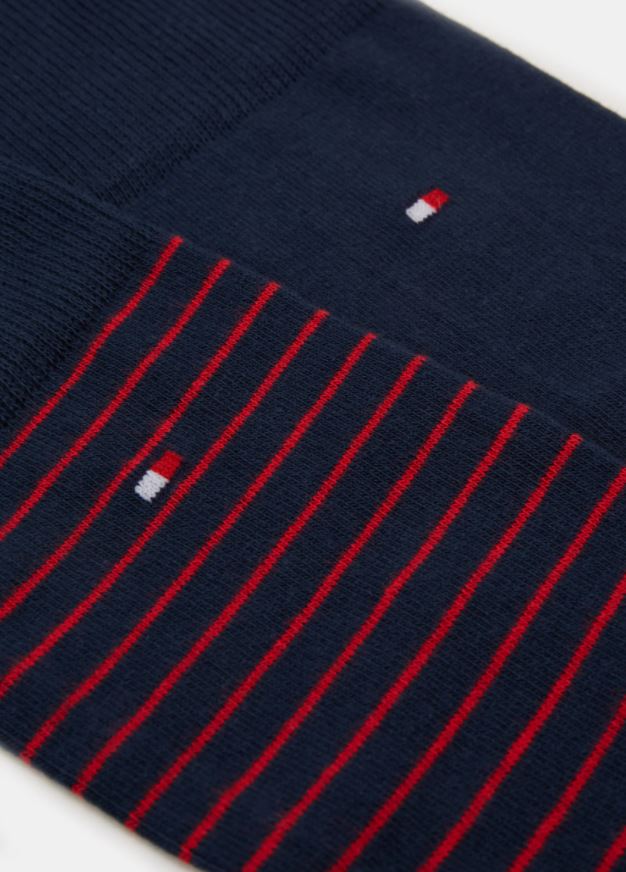 Tommy Hilfiger 2-Pack Red & Navy Sock Navy