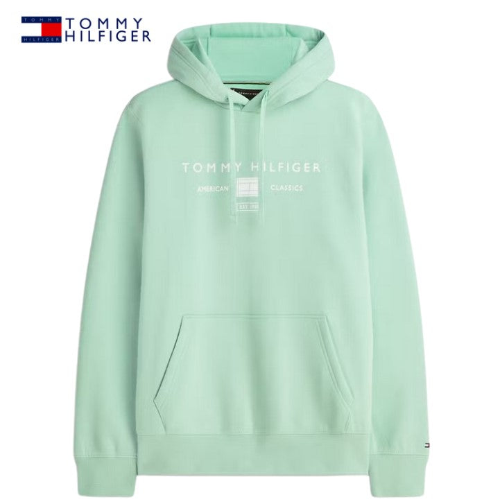 Tommy Hilfiger Brand Love Mint Hoodie Green