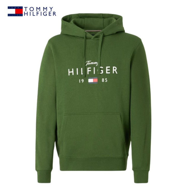 Tommy Hilfiger Brand Love Pine Hoodie Green