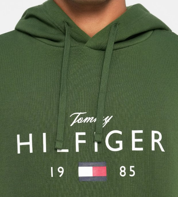 Tommy Hilfiger Brand Love Pine Hoodie Green
