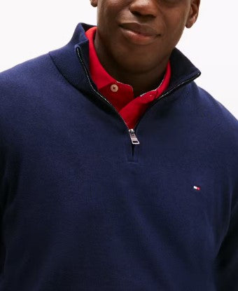 Tommy Hilfiger Cashmere Mock Neck Navy