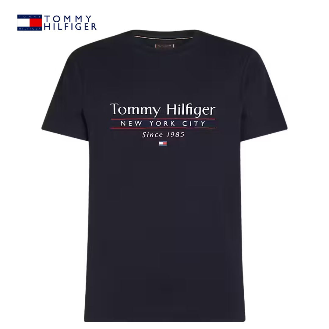 Tommy Hilfiger Center Logo Navy Tee Navy